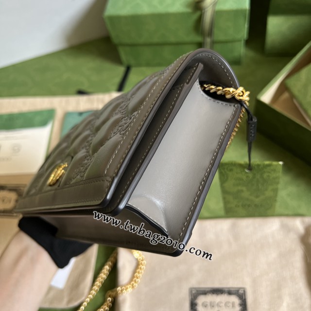 gucci專櫃新款woc手袋女士斜挎包 古馳GG Matelassé鏈條包 jcp1926